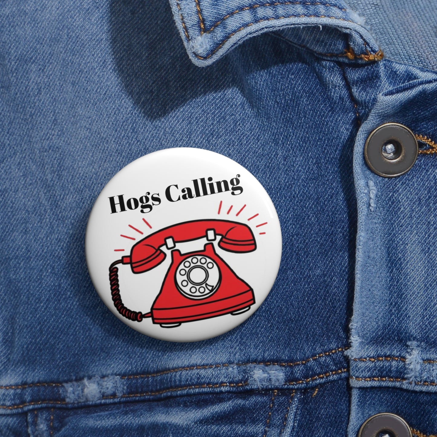 Hogs Calling Game Day Pin