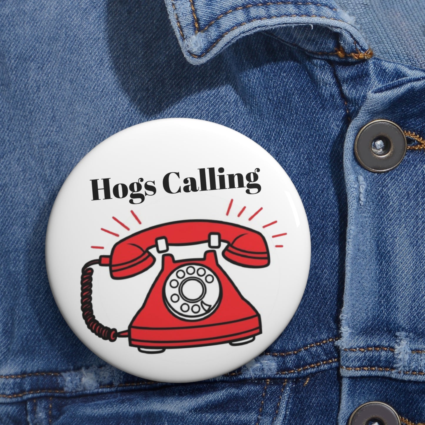 Hogs Calling Game Day Pin