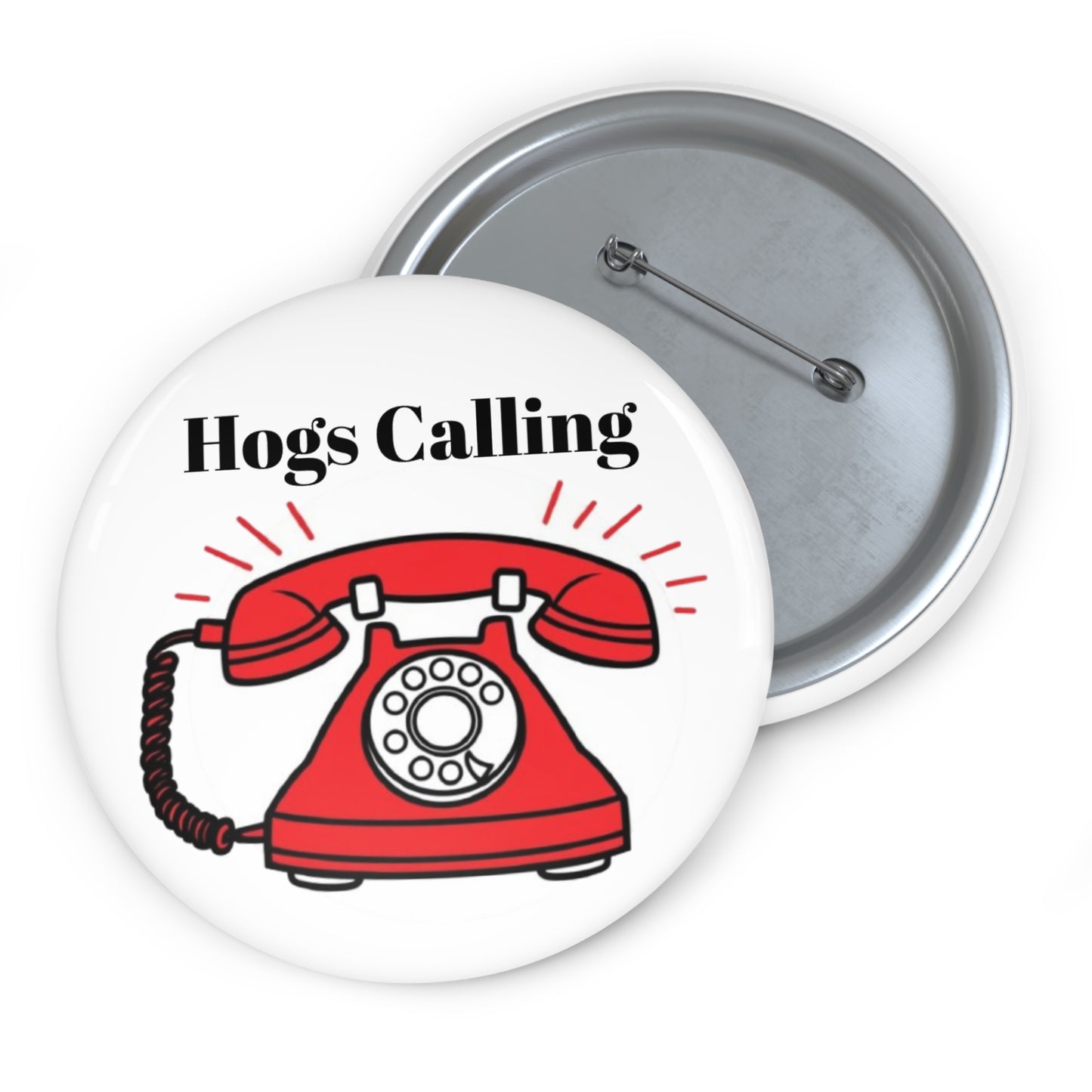 Hogs Calling Game Day Pin
