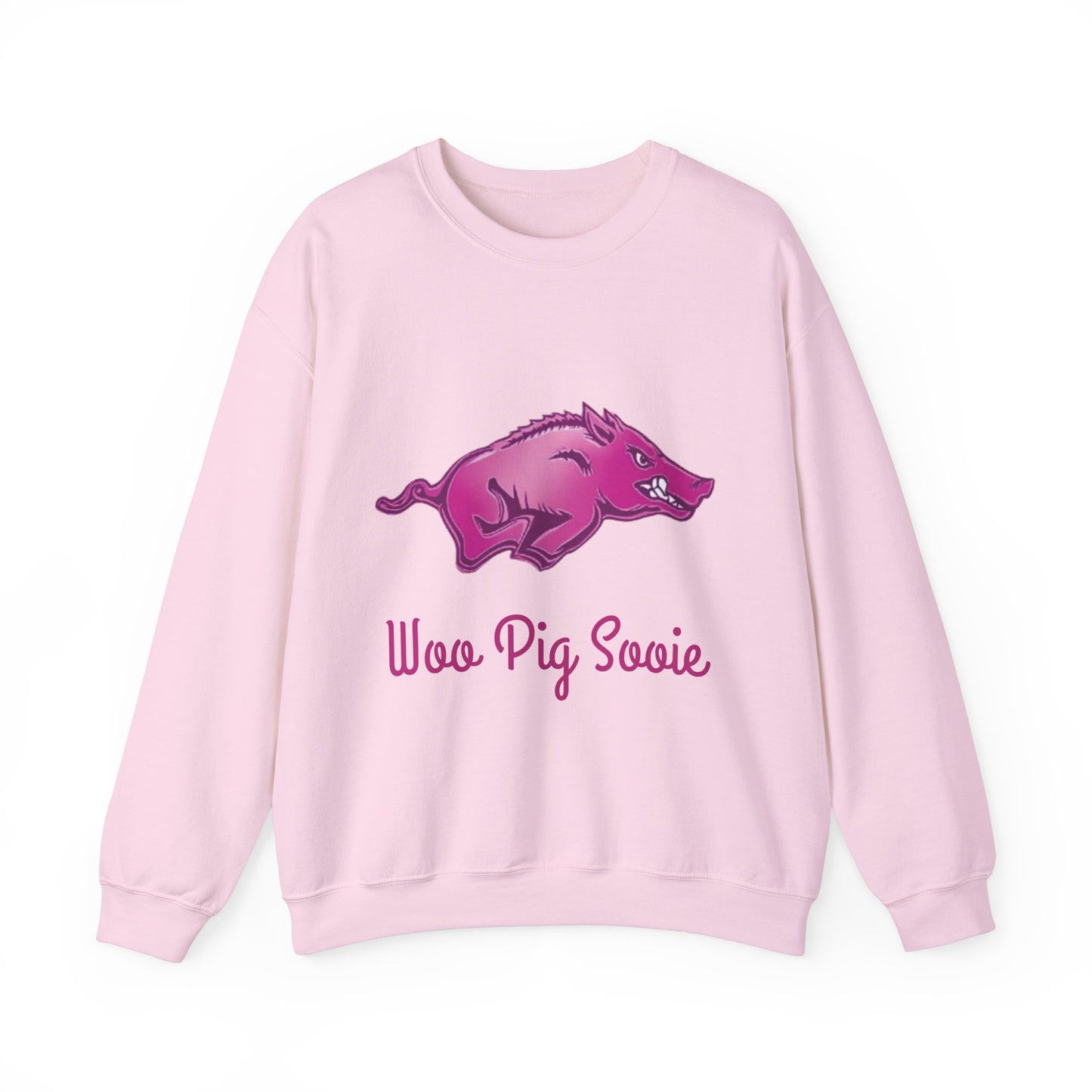 Pink University of Arkansas Razorback Crewneck