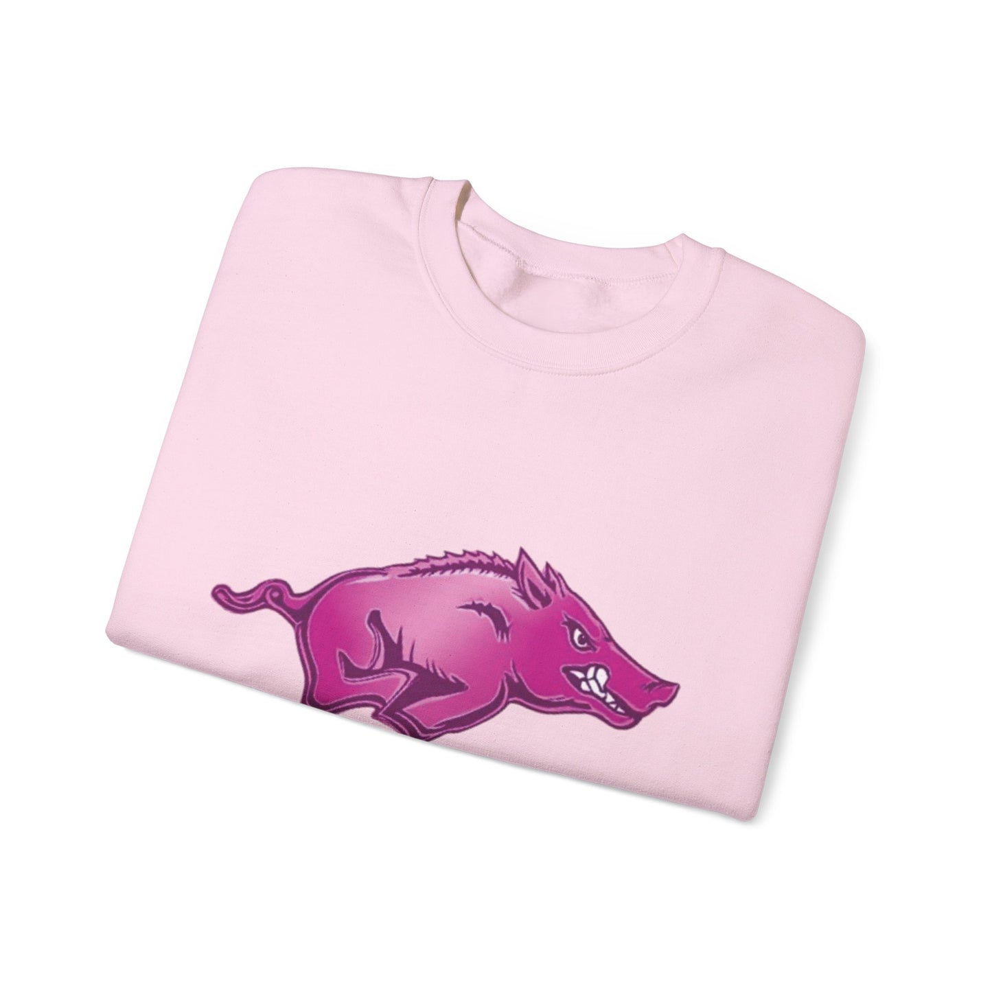 Pink University of Arkansas Razorback Crewneck